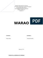 Días de la semana y números en lengua Warao