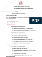 Tópicos Do Imposto Predial Urbano (IPU) - FISCALIDADE II