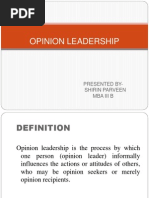 Opinion Leadership