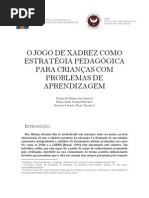 O JOGO DE XADREZ COMO ESTRATÉGIA PEDAGÓGICA PARA CRIANÇAS COM PROBLEMAS DE APRENDIZAGEM
