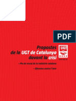 Propostes de la UGT davant la crisi