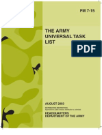 FM 7-15 The Army Universal Task List
