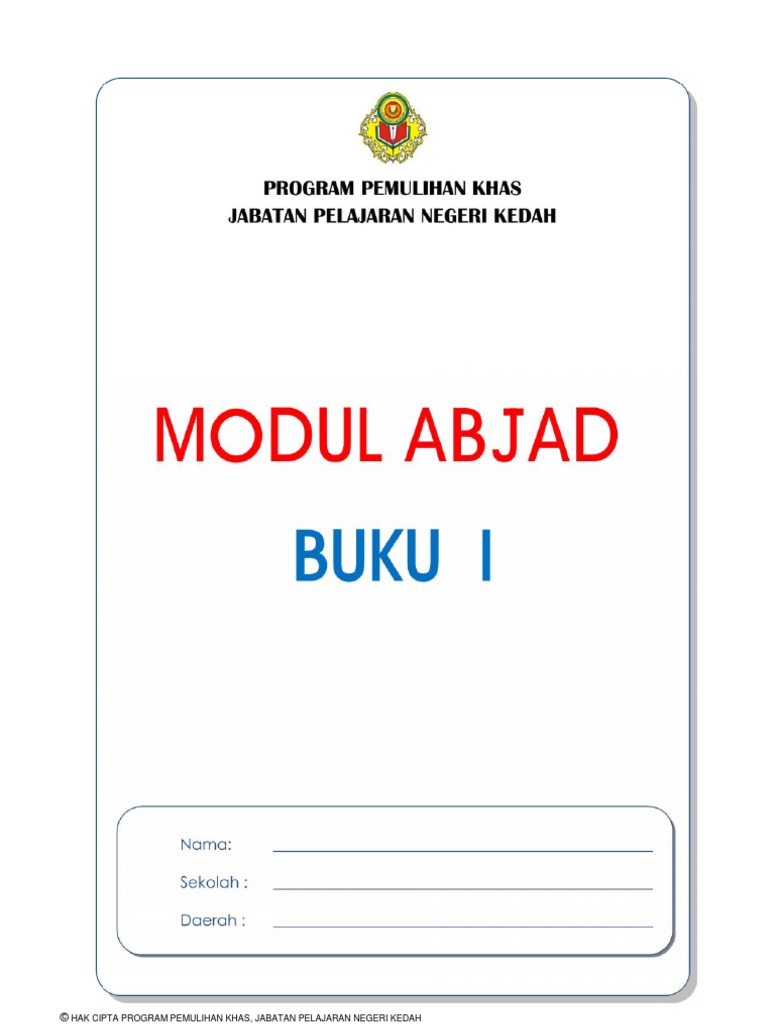 Modul Abjad Buku 1 | PDF