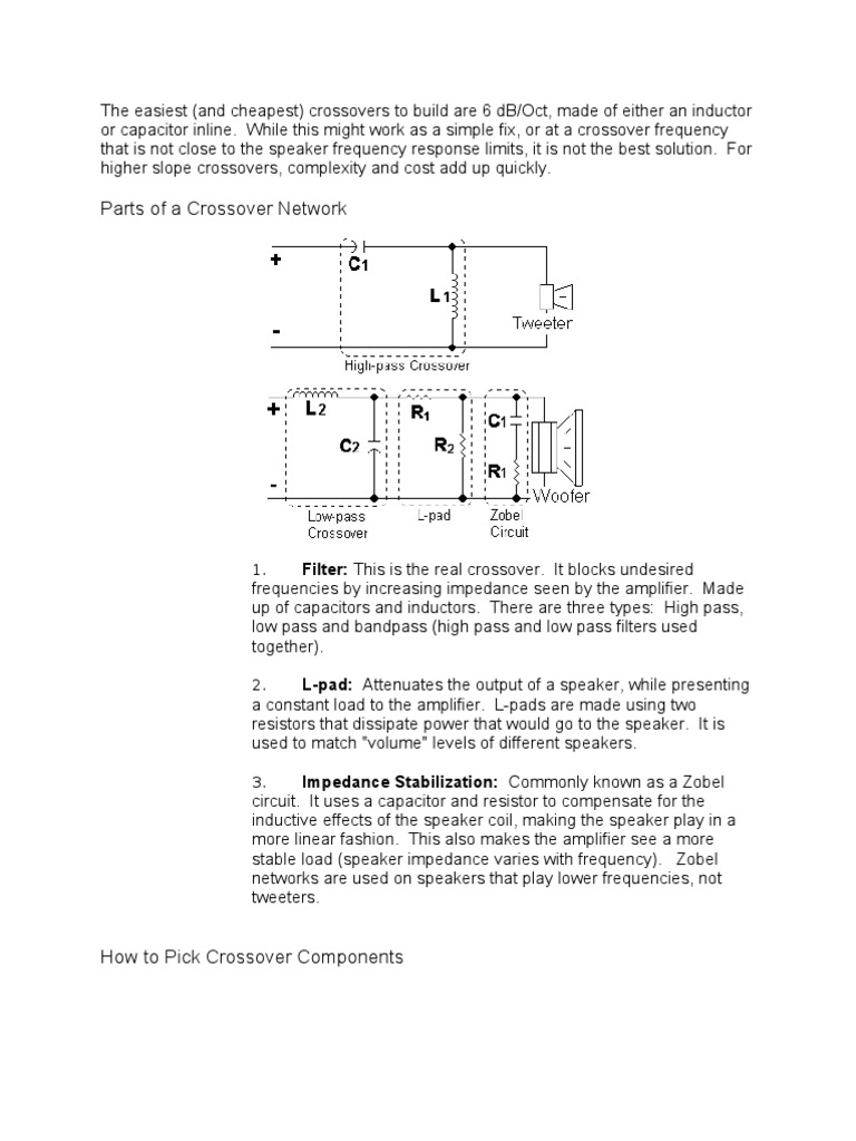 Crossover Design | PDF | Inductor | Loudspeaker