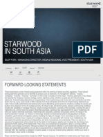 Starwood Hotels - South Asia Review