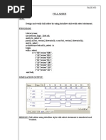 VHDL Lab Programs