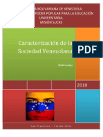 Caracterización de la Sociedad Venezolana