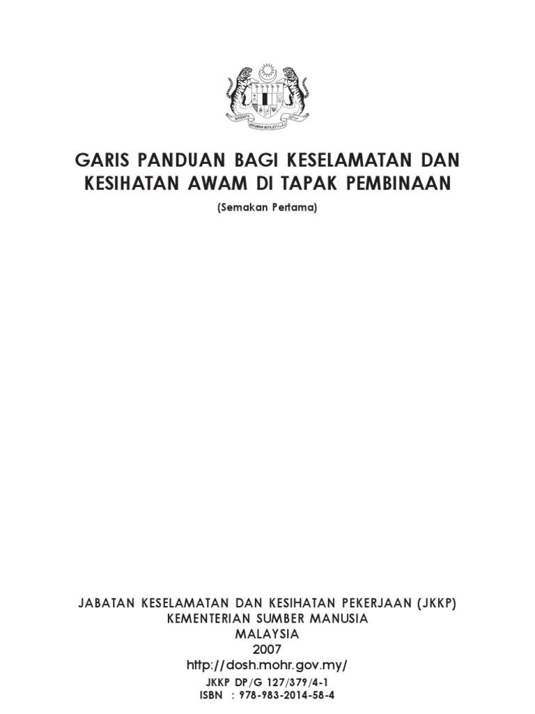 Garis Panduan Bagi Kkp Di Tapak Pembinaan Pdf