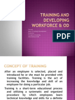 Training and Developing Workforce & Od