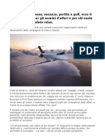 Jet Privati, Renzo Pisu "Un Jet Personale, Dai Valore Al Tuo Tempo"