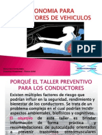 Presentación TALLER ERGONOMIA CONDUCTORES