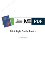 Mla Style Guide Workshop