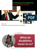 PTI's Differently-Abled Policy
