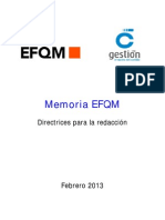 Memoria EFQM Directrices PDF