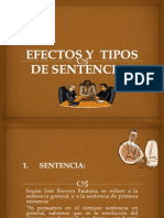 1 Efectos y Tipos de Sentencias