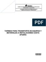 NRF-270-PEMEX-2012-DV Tarimas para Transporte de Equipos y Materiales A Instalaciones Costa Afuera PDF