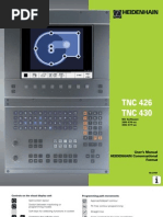 Download Heidenhain 426 430 TNC Manual 2001 by satronics SN13113992 doc pdf