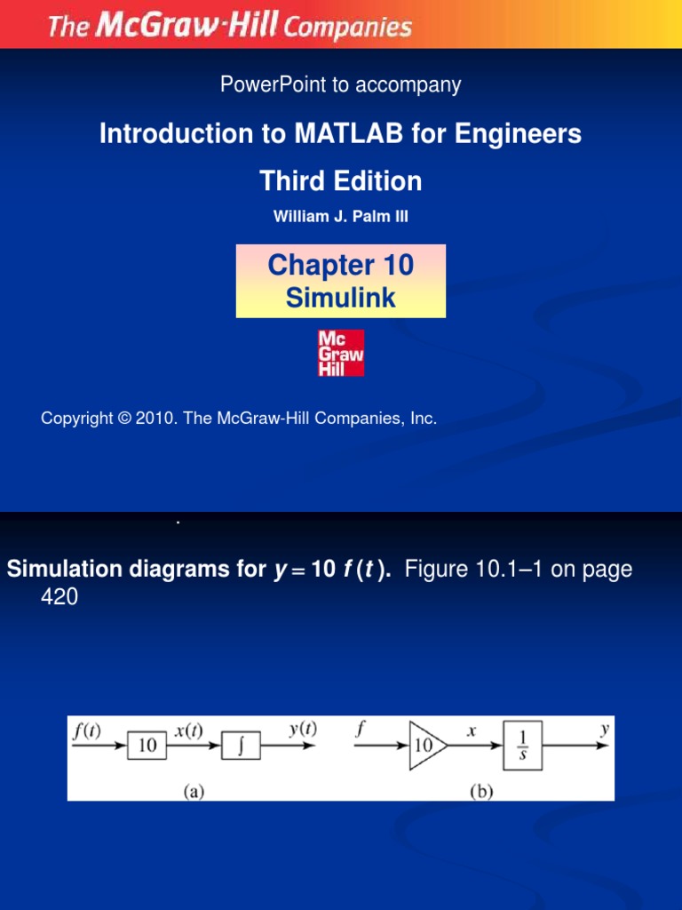Introduction To MATLAB For Engineers Third Edition: Simulink | PDF ...