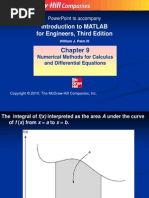 Introduction To MATLAB For Engineers, Third Edition: Numerical Methods For Calculus and Differential Equations