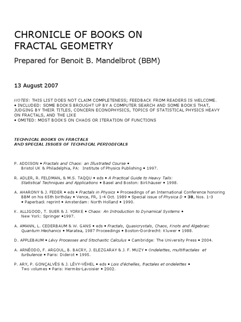From Newton To Mandelbrot A Primer In Theoretical Physics With Fractals For The Personal Computer Mimbarschool Com Ng