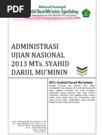 Download ADMINISTRASI UJIAN NASIONAL 2013 TP 20122013  by MTs Syahid Darul Muminin SN131148472 doc pdf