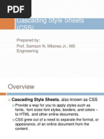 Cascading Style Sheets (CSS)