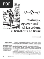 Malungu Ngoma Vem!, África Coberta e Descoberta do Brasil - Robert W. Slenes (1)