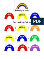 Color Mixing Poster - Primary & Secondary Colors.