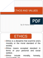 Indian Ethos and Values: by DR Kishor Barad