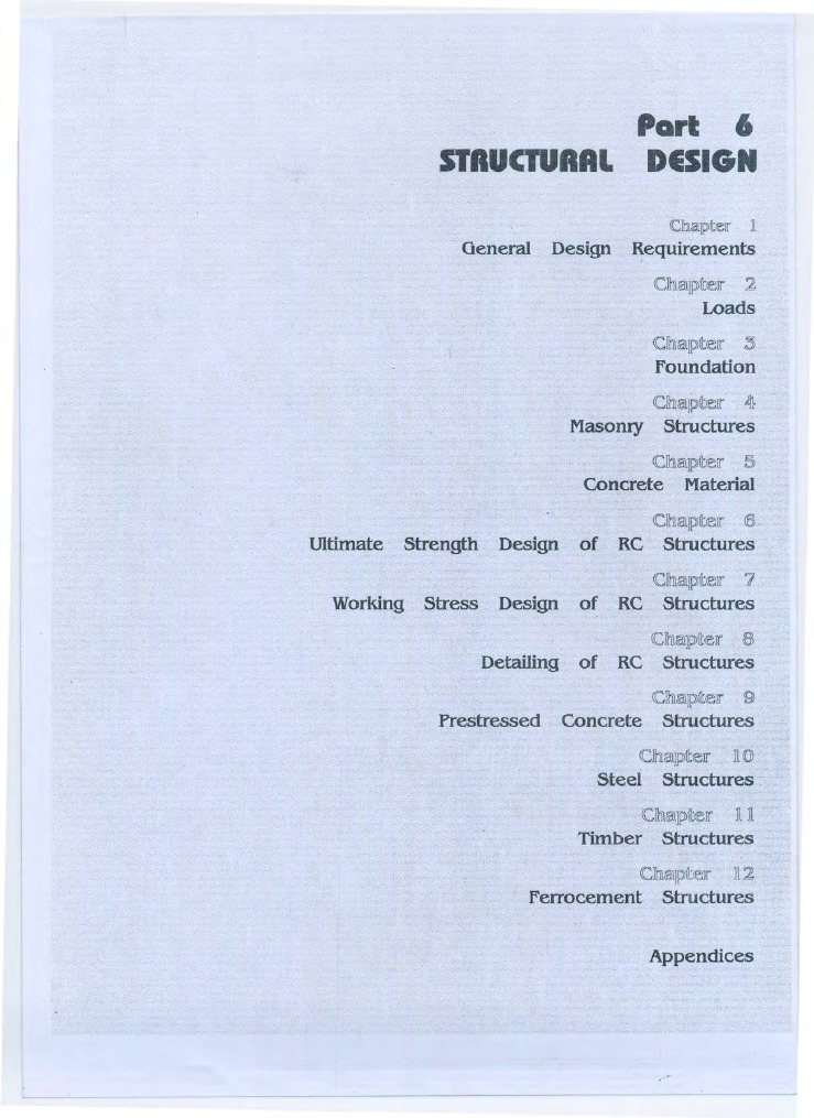 Bangladesh National Building Code Part 6 (1 of 9) | PDF | Language Arts ...
