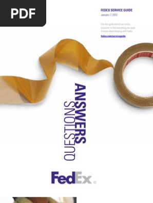 FEDEX Service Guide 2013