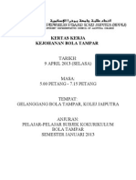 Kertas Kerja Kejohanan Bola Tampar