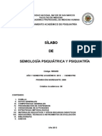 Silabo Semiologia Psiquiatrica y Psiquiatria 2013