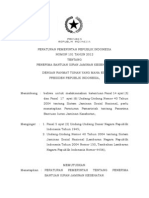 PP No 101 Tahun 2012 TTG Penerima Bantuan Iuran Jaminan Kesehatan