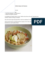 Serves 4: Apple & Pear Oatmeal With Brown Sugar and Cinnamon