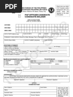 Application Form PAFOC 