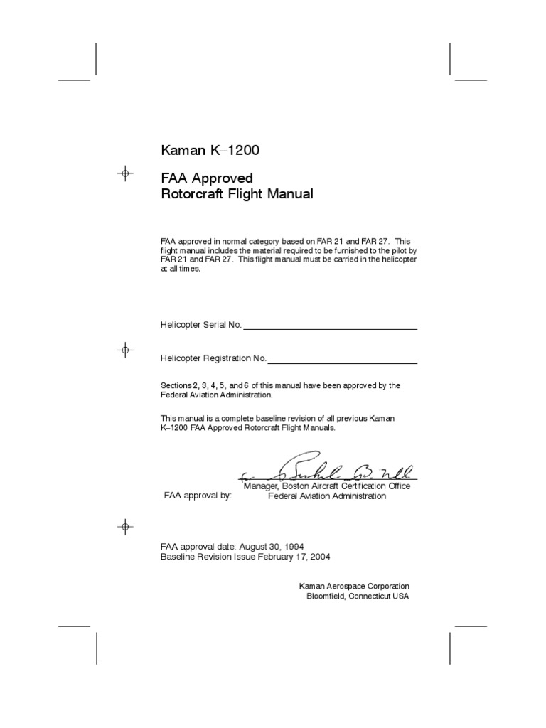 KMAX Flight Manual PDF Instrument Flight Rules Visual Flight Rules