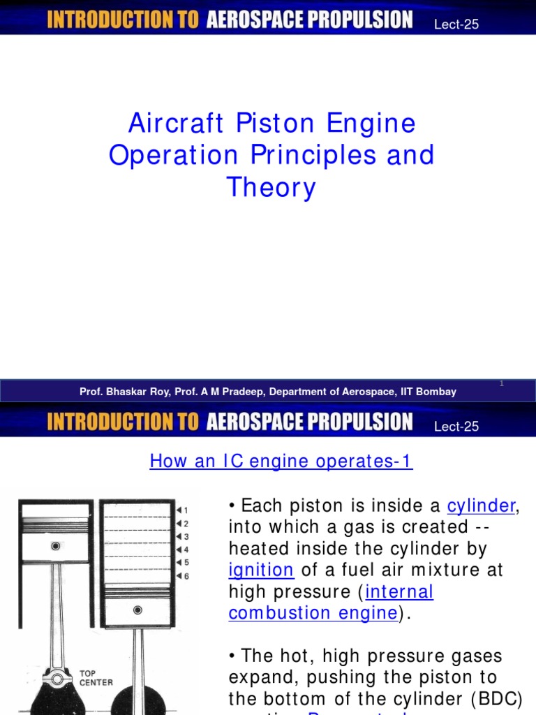 Aircraft Piston Engine Operation Guide | PDF | Internal Combustion ...