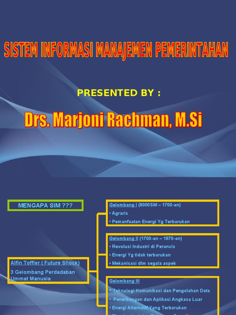Sistem Informasi Manajemen Pemerintahan
