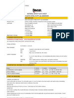 Material Safety Data Sheet Plastic Steel Putty (A) Hardener: Hazardous Substance. Non-Dangerous Goods
