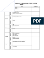 Schedule Applied Epi Course 2nd Module