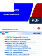 Training DWDM Huawei Equipment: February, 2011