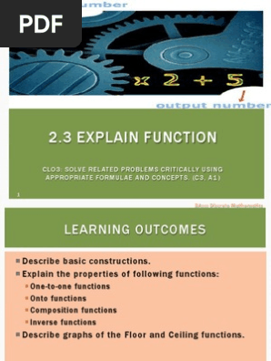 Ba202 Ch2 3 Function Function Mathematics Analysis