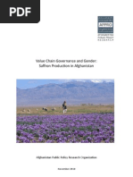 Value Chain Governance and Gender: Saffron Production in Afghanistan