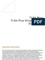 TI-84 Plus Silver Edition Manual