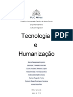 Tecnologia, humanização e reflexão crítica