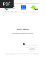 Ácido Oxálico, (Guidelines)
