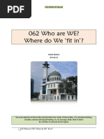 062 Who Are WE? - Where Do WE 'fit in'?