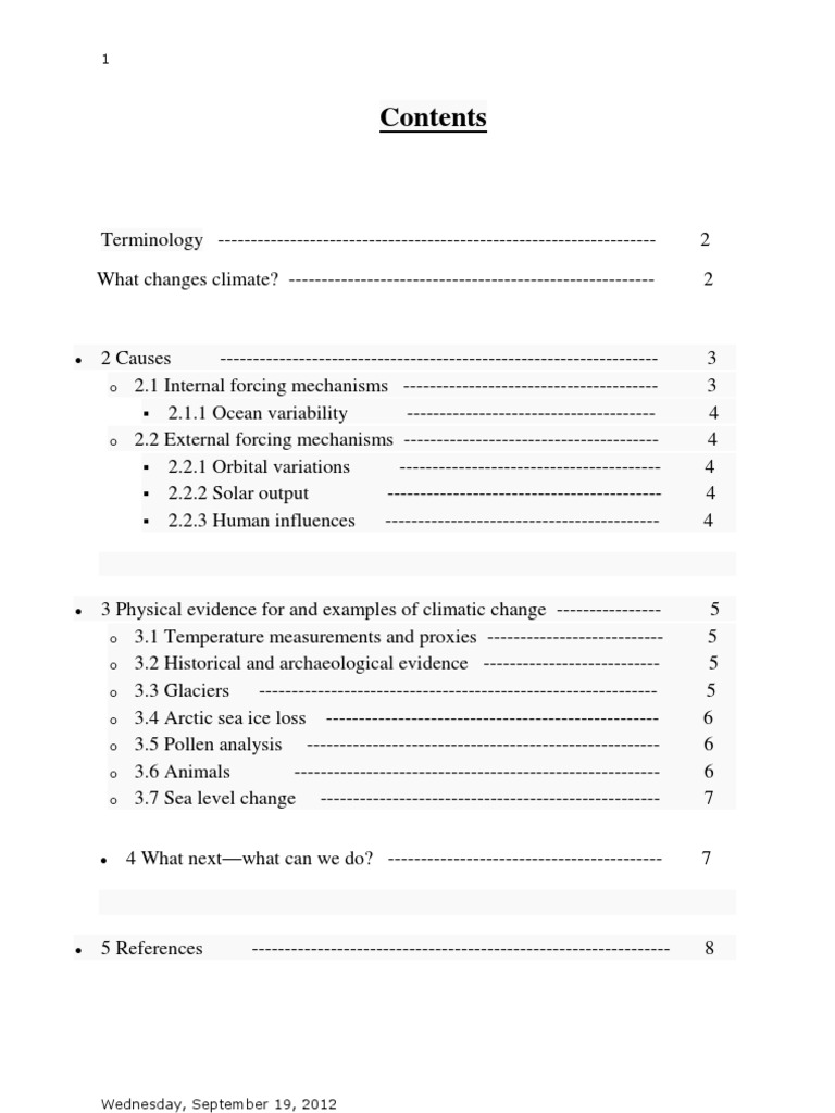 Climate Change | PDF