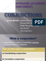 English Language Academic Component Power Point Conjunction